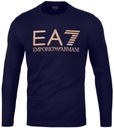 EMPORIO ARMANI LONGSLEEVE PÁNSKA TMAVOMODRÁ EA7 VYŠÍVANÉ LOGO NA DARČEK / S