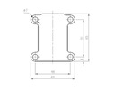 Z_EGR_42/2Z 4 MM BRIDA CIEGA EGR OPEL SAAB 1.9 CDTI TID Z19DTH 