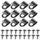 20 SZT. STURDY CLAMPS / HANDLES DO WIZJERA HELMET HOKEJOWEGO, SILVER  photo 5