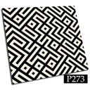 Самоклеящаяся плитка ПВХ 20см Геометрические линии