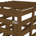ШКАФ ДЛЯ МУСОРНОГО ВЕДРА МЕДОВО-КОРИЧНЕВЫЙ 84X90X128 5 СМ