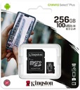 Karta pamięci Kingston Canvas Select Plus SDS2/256GB (256GB; Class U3, V30; Maksymalna prędkość odczytu 100 MB/s
