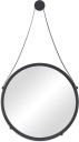КРУГЛОЕ НАСТЕННОЕ ЗЕРКАЛО, ЧЕРНЫЙ ЛОФТ