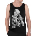 TANK TOP HORROR/ROCK GUN SKULL