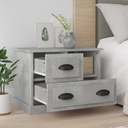 vidaXL Nočný stolík, sivý betón, 60x39x45 cm Hĺbka nábytku 1 cm