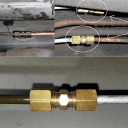 10X ЛАТУНЬ З'ЄДНУВАЧ ПРОВОДИ ГАЛЬМІВНОГО Z НАКОНЕЧНИКАМИ СТАЛЕВИМИ 5MM  (18803840713) фото min 6