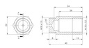 EMULADOR SEGUNDO LAMBDA SONDA LAMBDA FI4 L40 COBRE AMARRILLO 