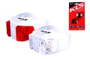 КОМПЛЕКТ ОСВЕЩЕНИЙ ДЛЯ ВЕЛОСИПЕДА KELLYS KLS TWINS WHITE