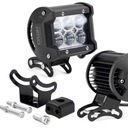 РАБОЧАЯ ЛАМПА 6LED 95x77 18ВТ ПЛОСКАЯ 9-36В