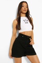 Z1B201 ШОРТЫ BOOHOO TALL С ВЫСОКОЙ ПОСАДКОЙ 38 М