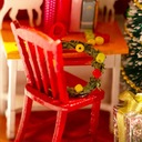 Miniatúrny vianočný domček DIY Vianoce Vek dieťaťa 6 mesiacov +