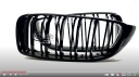 BMW F82 F83 M4 2014-2017 GRILLES CALANDRE GRILLE NOUVEAU NOIR BRILLANT DUALphoto 12