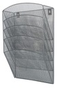 Набор из 5 металлических полок, А4, серебряная сетка.