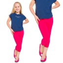 ДЕТСКИЕ ЛЕГГИНСЫ 3/4 ЛЕГГИНСЫ В СЕТОЧКУ РОЗОВЫЕ 128