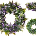 WIANEK RUSKUS NA STÓŁ DRZWI DEKORACJA BOHO FIOLETOWE KULECZKI 22 cm