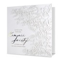 ОТКРЫТКА ОТ КРЕСТНОГО ОТЦА, БЕЛАЯ, 18x18см