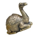ELEGANCKA ПОПЫЛЬНИЧКА ZE СТОПУ CYNKU Z КРИШКА VINTAGE CAMEL DECOR  фото 6