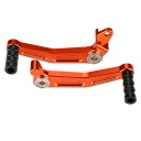 2PCS КОЛІР ПОМАРАНЧ АЛЮМІНІЄВИЙ PEDA ЗМІНИ ПЕРЕДАЧ ГАЛЬМА CNC ДЛЯ 125 BK  (18660640751) фото min 12