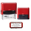 Pieczątka Colop Printer C40 59x23mm PROJEKT + GUMKA 6 wersów