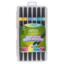 ДВУХСТОРОННИЕ РУЧКИ ДЛЯ ПАСТЕЛИ, 12 ЦВЕТОВ.