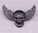 Значок с крыльями черепа, значок на лацкане