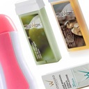 Podgrzewacz 2x wosk w rolce + paski OLIVE NATURAL