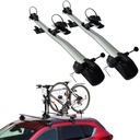 БАГАЖНИК ДЛЯ ВЕЛОСИПЕДОВ НА КРЫШЕ ЗА ВИЛКОЙ 2 ВЕЛОСИПЕДА AGURI MARATHON SILVER