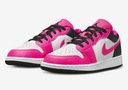 Buty damskie Nike Air Jordan 1 Low &quot;Fierce Pink&quot; Różowe Czarne 40EU Oryginalne opakowanie producenta pudełko