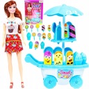 НАБОР КУКОЛ ПРОДАВЕЦ МОРОЖЕНОГО, КОЛЯСКА + АКСЕССУАРЫ