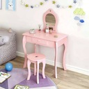 Detský toaletný stolík ružový veľký so zrkadlom pre dievčatko do detskej izby EAN (GTIN) 5903769978335