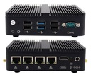 Mini PC Intel Atom 4x LAN RS232 VPN Router b/w IoT