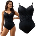 STRÓJ KĄPIELOWY JEDNOCZĘŚCIOWY CZARNY KOSTIUM 40D