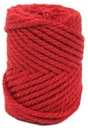 Sznurek linka jutowa z juty czerwony 4mmx20m