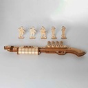 Деревянный игрушечный пистолет ROBOTIME для сборки