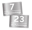 TABLICZKA Z NUMEREM DOMU I ADRESEM 30x20 cm 3D