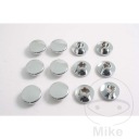 Защитная крышка Винтовая крышка 12 шт. Хром M8