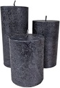 НАБОР Декоративных СВЕЧ В РУСТИКЕ ЧЕРНАЯ ARTMAN CANDLE