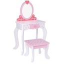 TOOKY TOY Drevený toaletný stolík ružový so stoličkou Stav balenia originálne