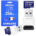 КАРТА microSDXC Samsung Pro PLUS 2023 256 ГБ UHS-I U3 + устройство чтения карт памяти