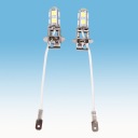 2X H3 5050 БІЛИЙ 9 SMD LED (СВІТЛОДІОД) КСЕНОН DC12V АВТО SAMO  (14969336239) фото min 12