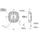 VENTILÁTOR SPAL 12V VA22-AP11/C-50A 167mm Sací Katalógové číslo dielu CEL3386