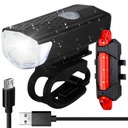 СВЕТОДИОДНАЯ ВЕЛОСИПЕДНАЯ ФОНАРЬ ДЛЯ ВЕЛОСИПЕДА, РУЛЬ, МОЩНАЯ, ПЕРЕЗАРЯЖАЕМАЯ, USB + ЗАДНЯЯ