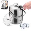 SATIN ICE BUCKET вакуумный контейнер для льда CUBE + щипцы Луго