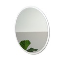 Зеркало декоративное круглое для ванной комнаты белое 70 см