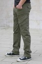 Nohavice BRANDIT Adven Slim Fit Trousers Oliv S Silueta regular