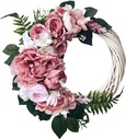 ЦВЕТОЧНЫЙ ВЕНОК НА ДВЕРЬ, ВЕНОК ПИОНИЙ, ВЕНОК
