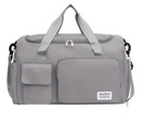 TORBA DAMSKA SZARA PODRÓŻNA SPORTOWA TURYSTYCZNA BAGAŻ NA WYCIECZKĘ
