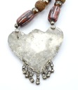 S9 Vintage Indický dlhý náhrdelník koraly z dreva s príveskom Etno Kolekcia nasz8967