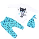 ДЕТСКИЙ КОМПЛЕКТ, БОДИ, БРЮКИ, ШАПКА-КОШКА, R 74