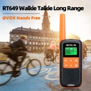 Retevis RT649 Walkie Talkie PMR446 16 каналов VOX Светодиодный фонарик IP65 (2 шт)